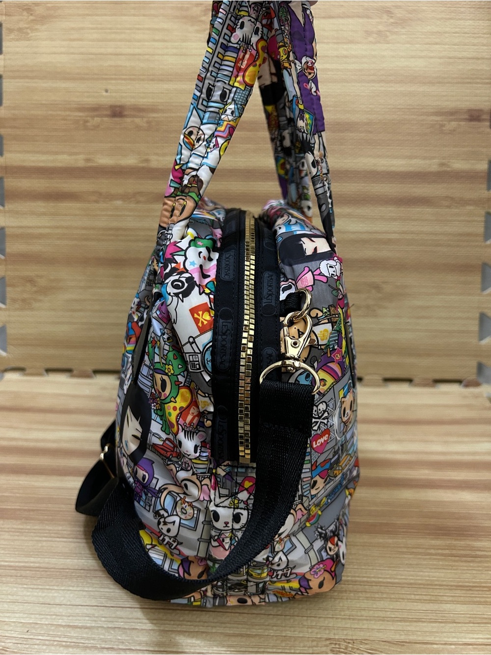 tokidoki for LeSportsac Parigina Tokidopoli Satchel Bag 3286 P510 - Picture 5 of 16